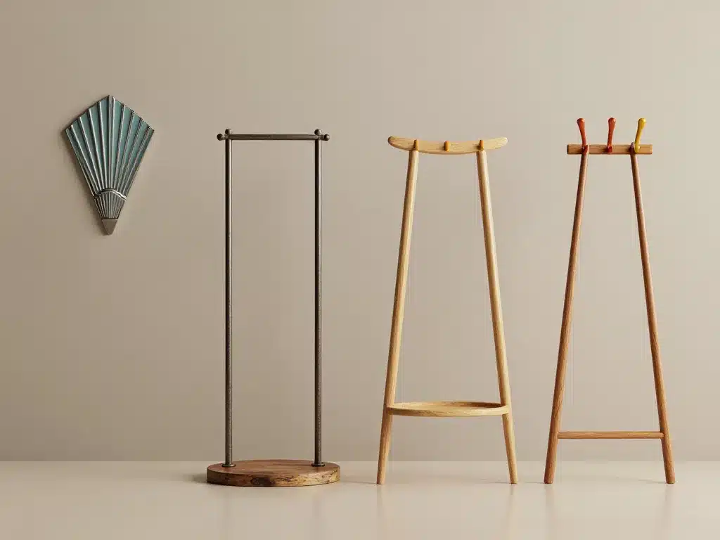 styles de porte manteau vintage comparatif visuel