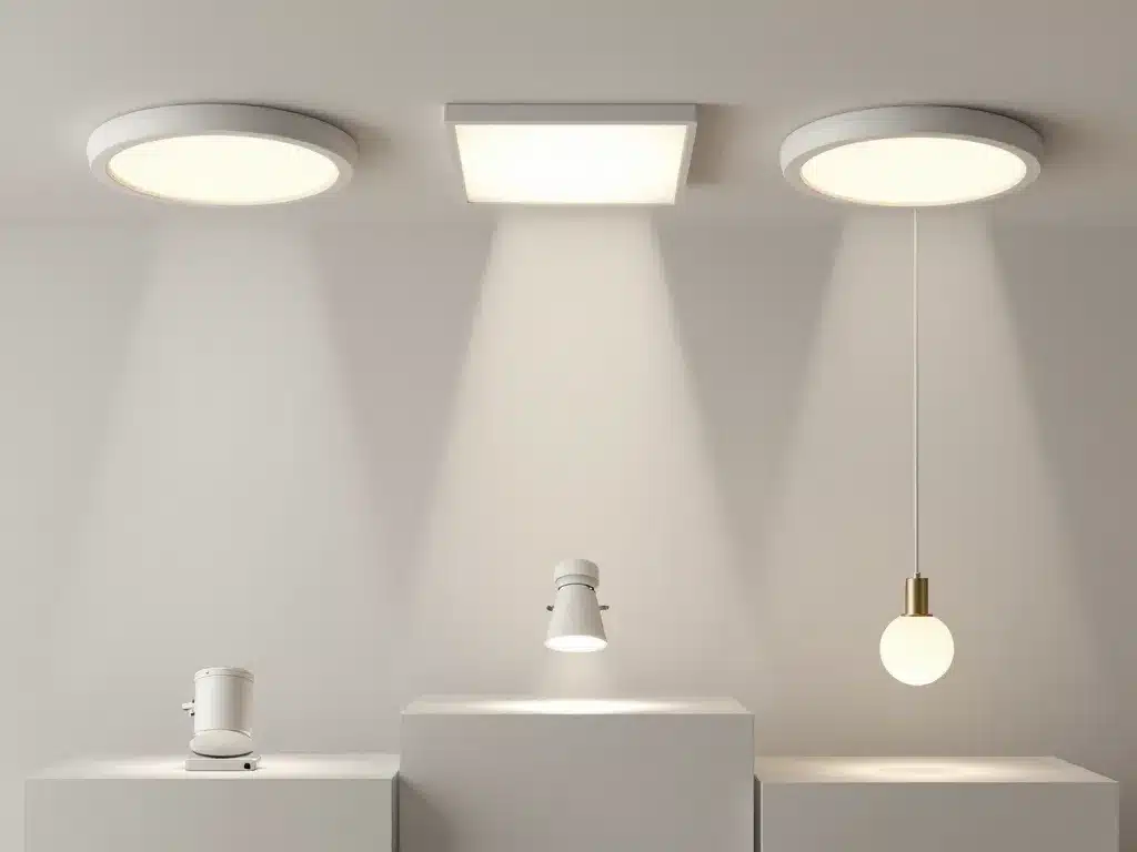 Comparatif types eclairage pour plafond