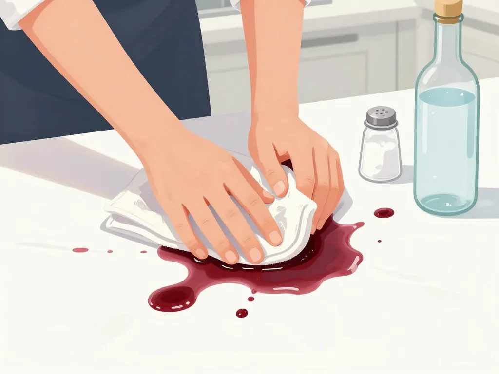 astuce de grand mere tache de vin rouge absorber rapidement