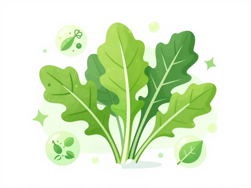 arugula feuilles nutriments illustration santé