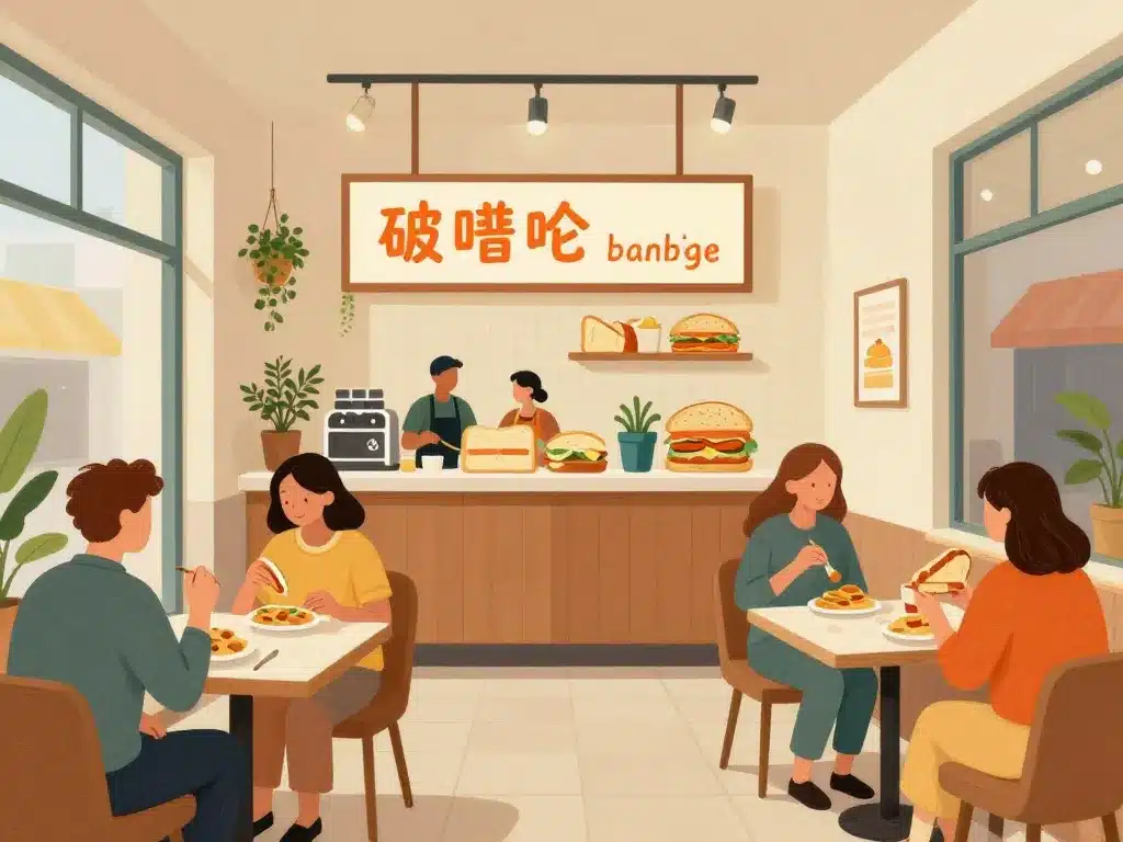 intérieur sandwicherie unique design ambiance originale