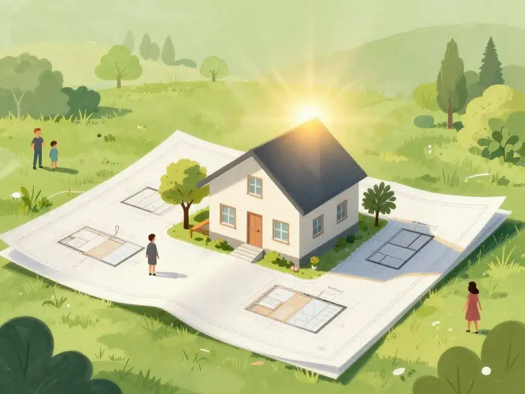 exemple de plan de masse optimisé illustrant ensoleillement et implantation