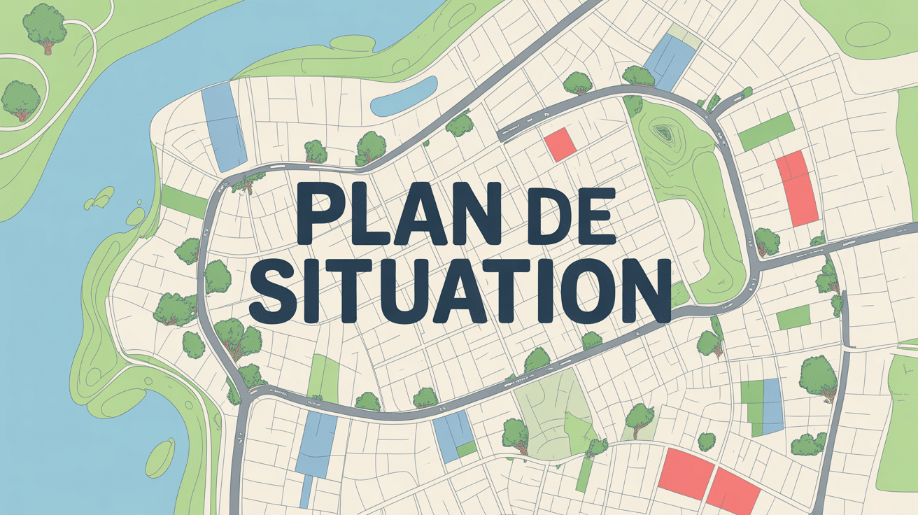 illustration exemple plan de situation carte commune