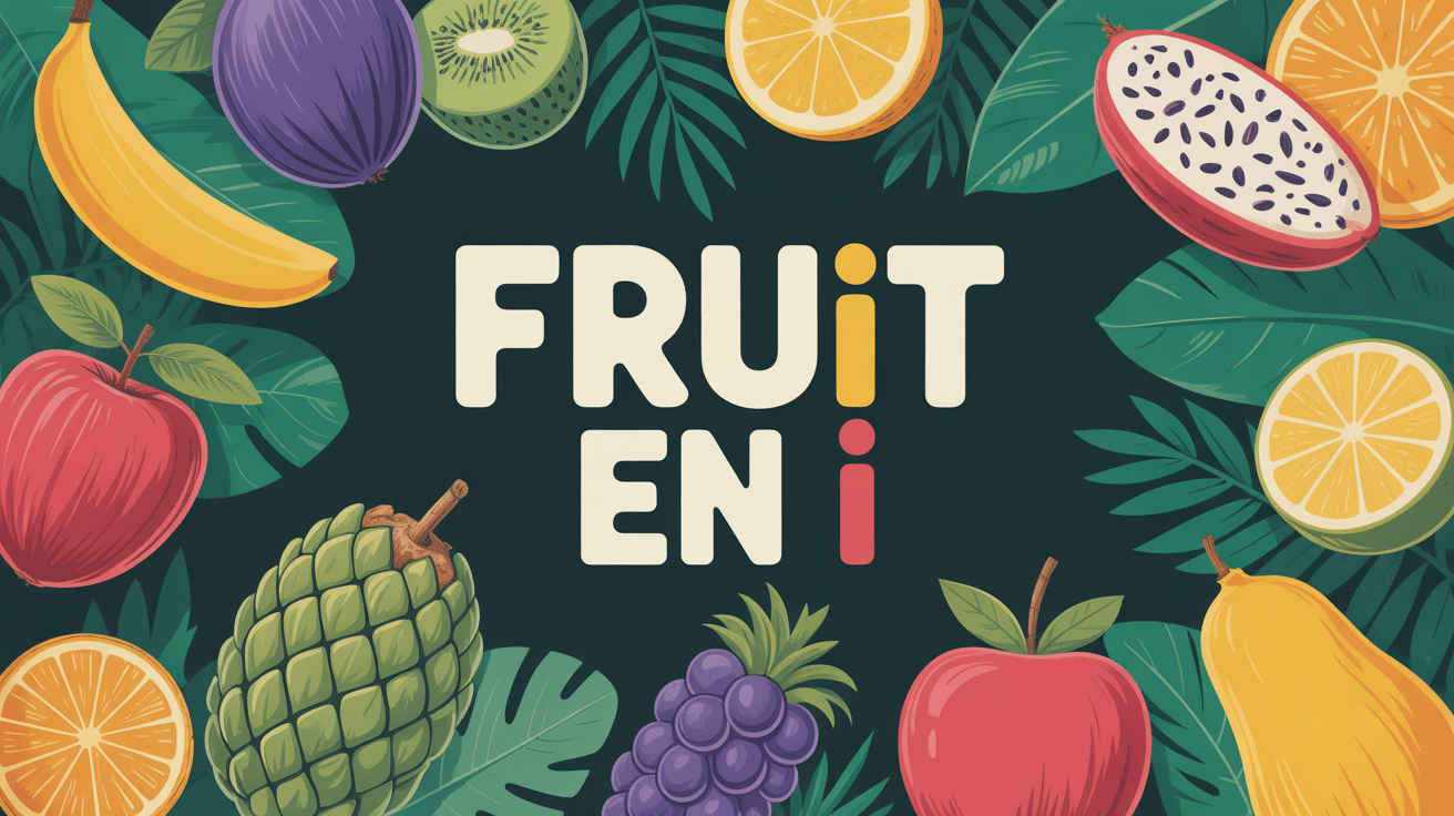 fruit en i composition de fruits rares