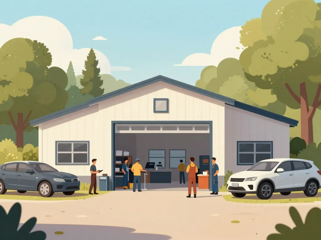 garage du moulin - agence pierre moquet ambiance professionnelle rurale