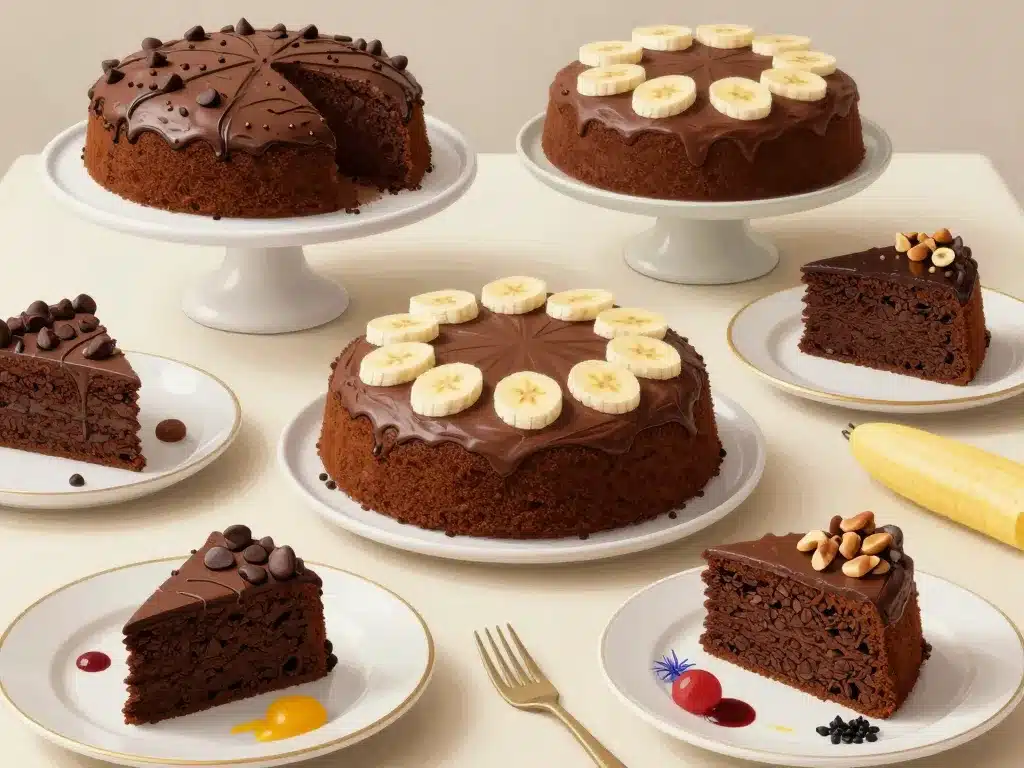 variante gateau chocolat banane avec toppings et conservation