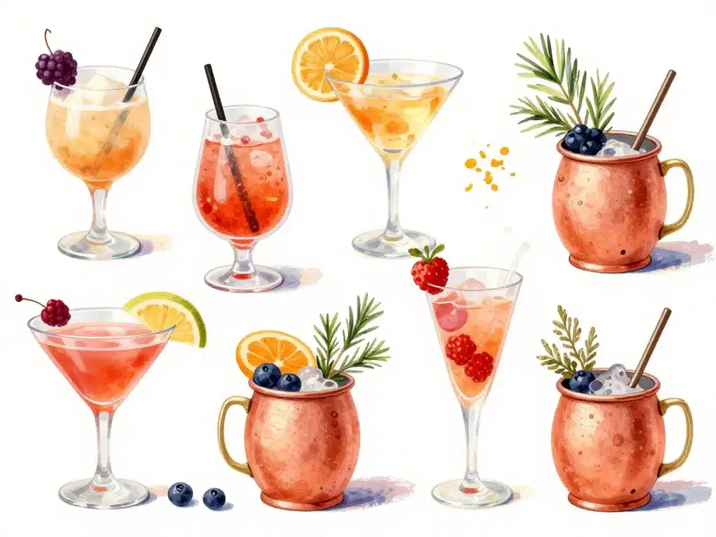 Variations london mule fruits herbes saison