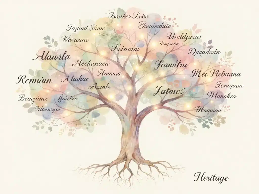 évolution prénom maryse arbre symbolique pastel