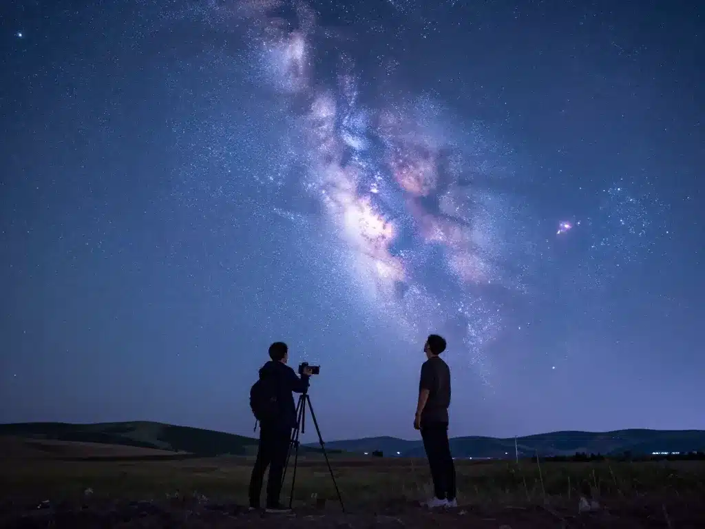 scène photographie voie lactée milky way ciel étoilé