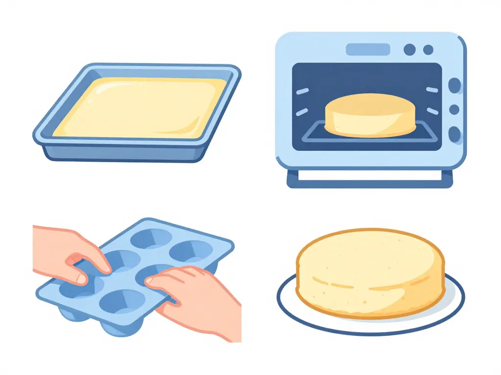 Étapes utilisation moule silicone four et démoulage