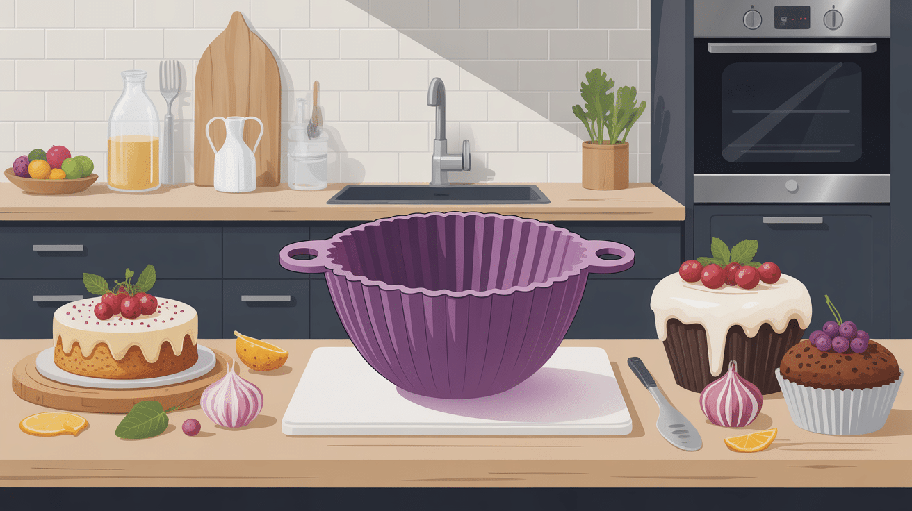 Vue générale moule silicone pâtisserie cuisine