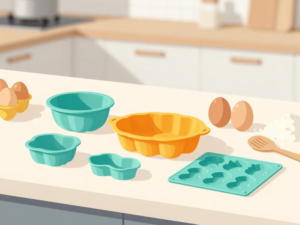 Moules silicone colorés et certifications cuisine