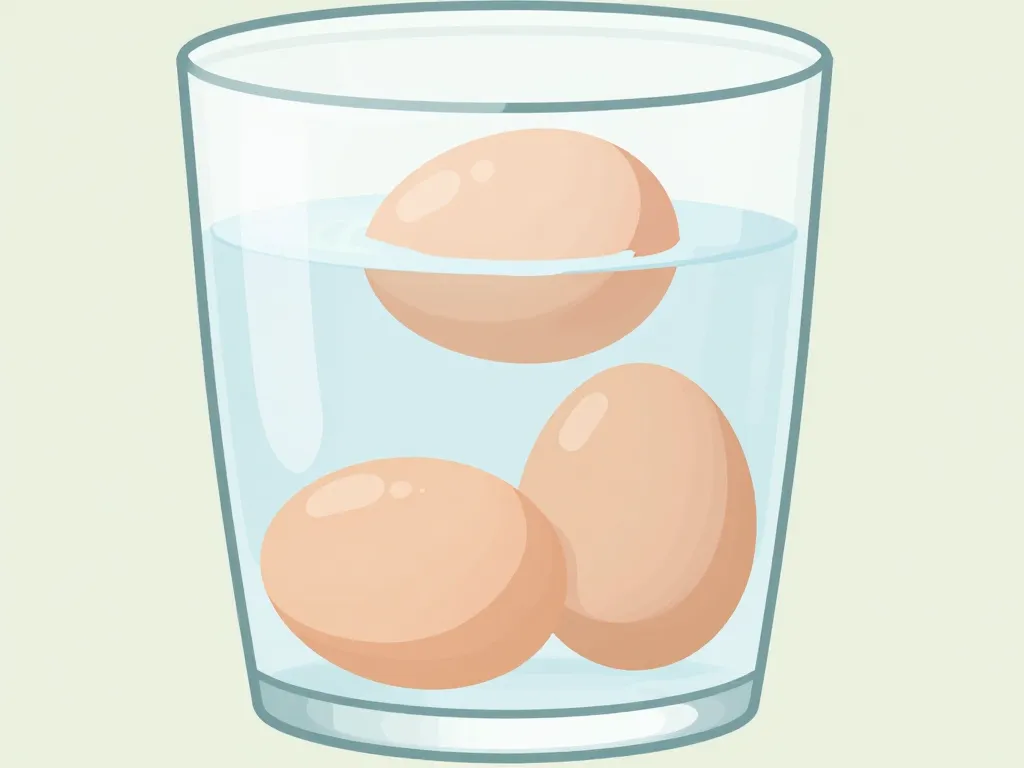 diagramme oeuf qui flotte coule test eau