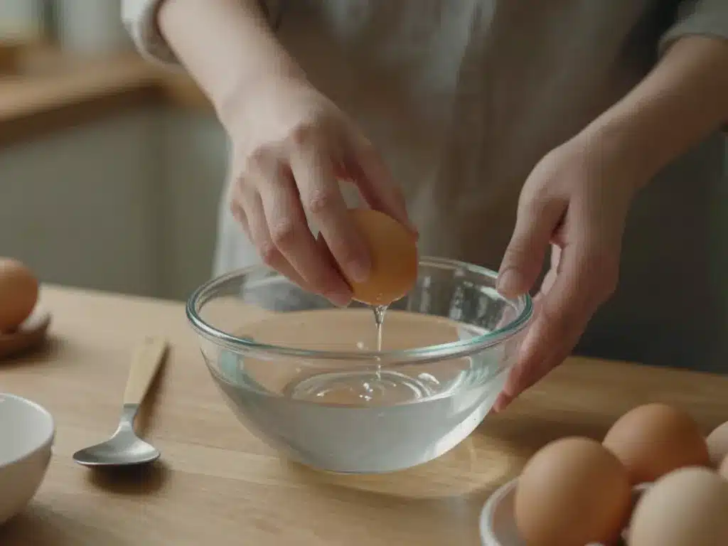 personne fait test oeuf qui flotte cuisine sécurisée