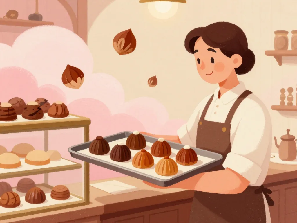 praluline histoire roanne illustration pâtisserie