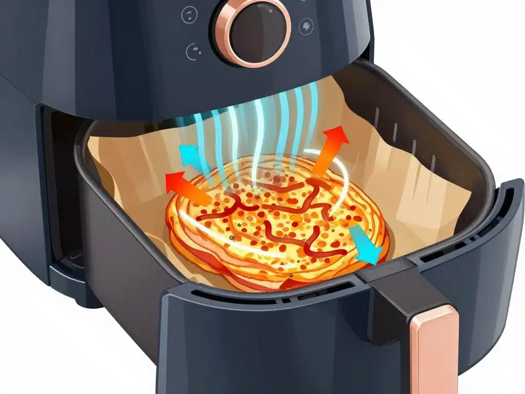 Diagramme sécurité papier cuisson air fryer