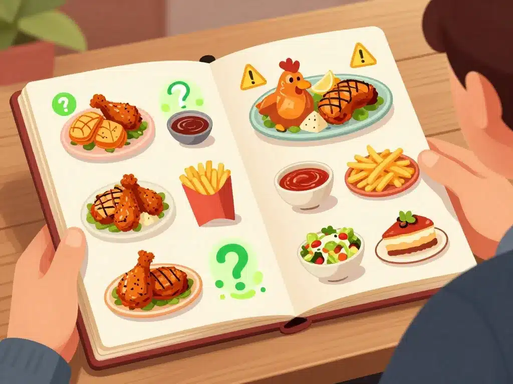 options menu pepe chicken halal