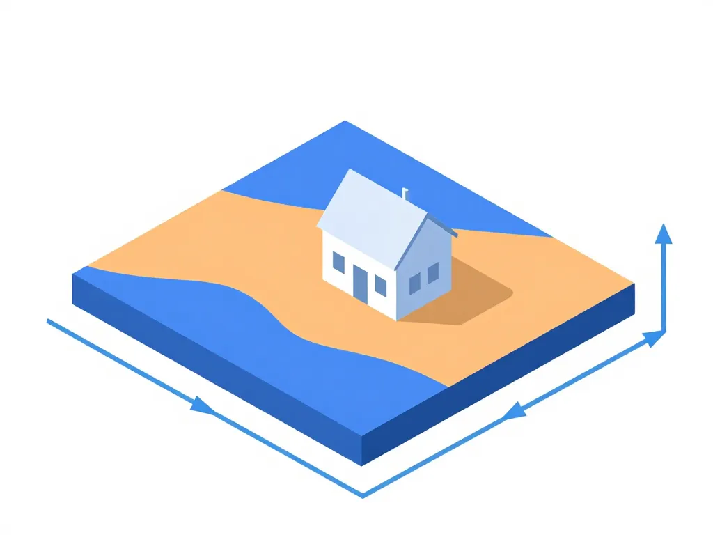 schéma conceptuel un plan de masse coté dans les 3 dimensions