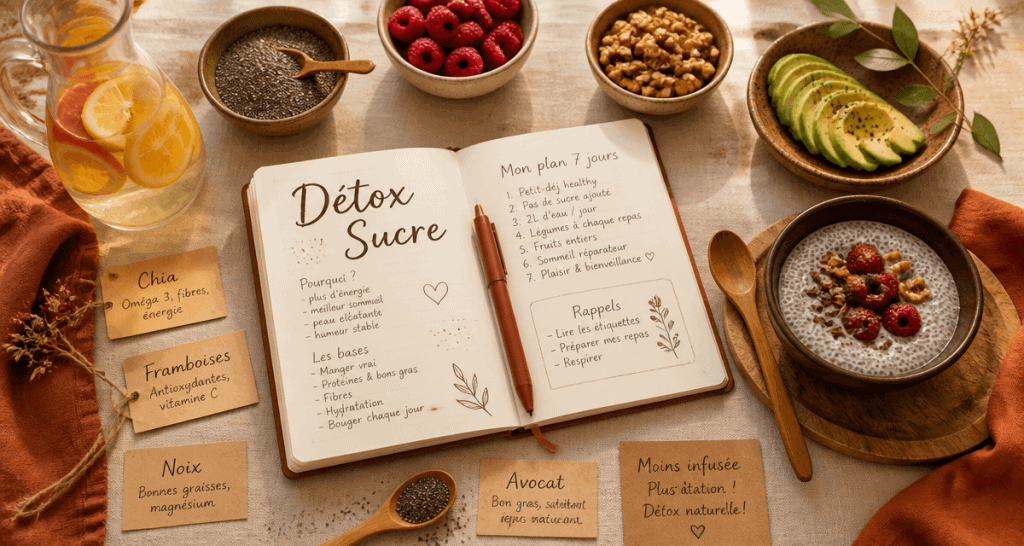 10 conseils pour se desintoxiquer du sucre table detox
