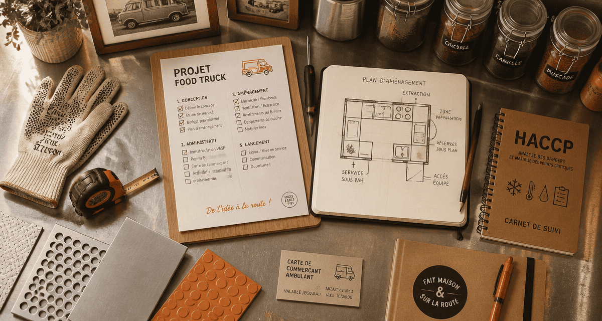 aménagement food truck poste de travail checklist