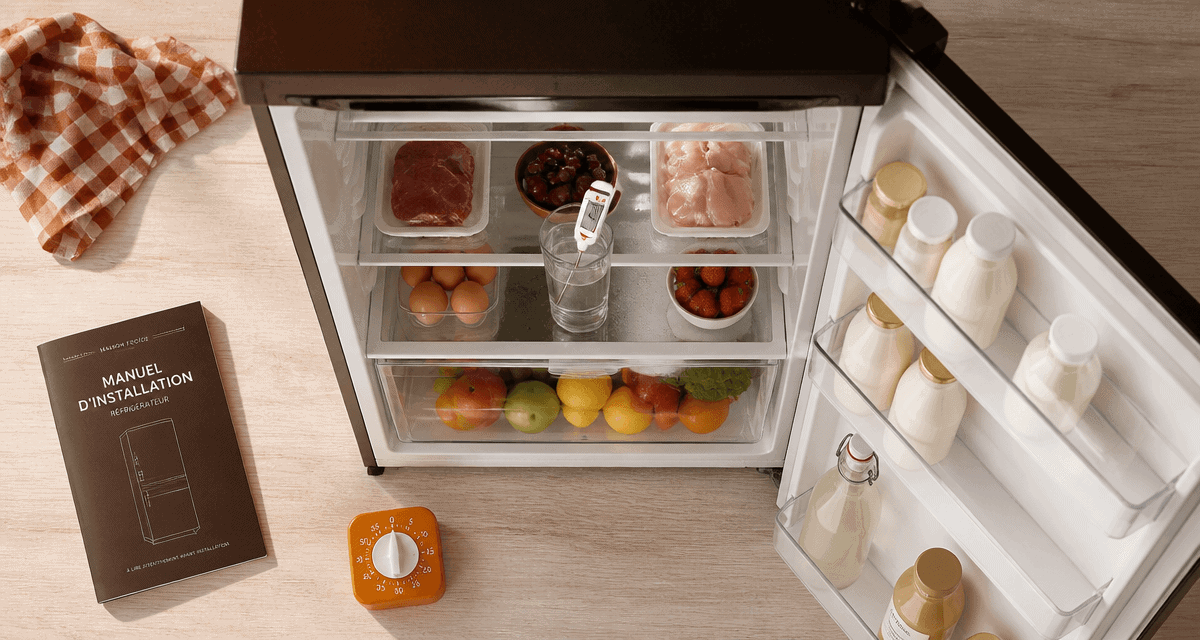 en combien de temps un frigo atteint sa température vue intérieure