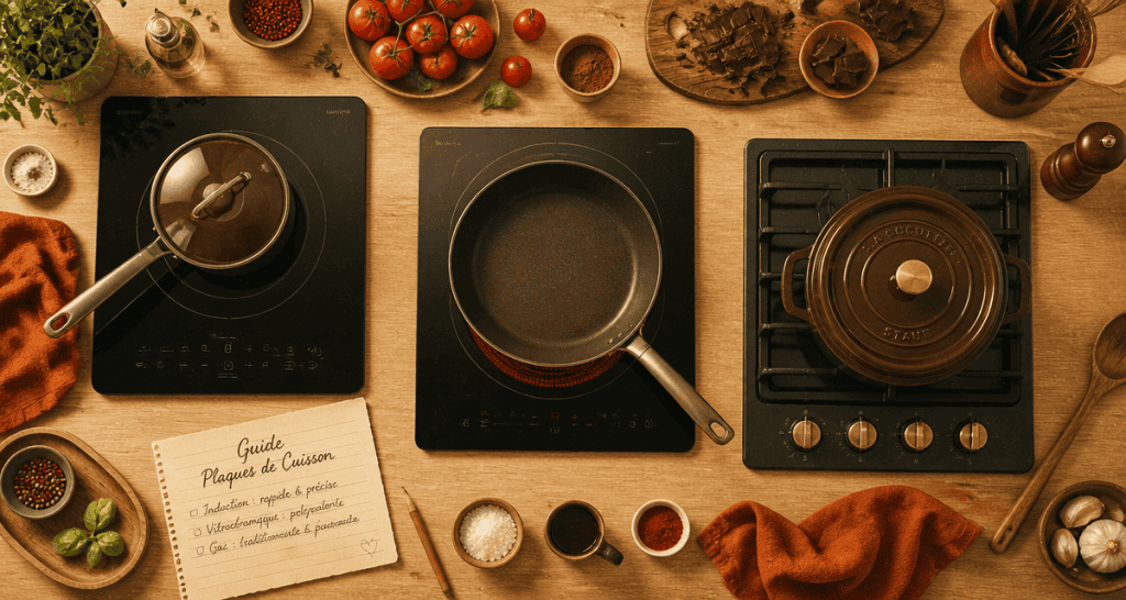 Meilleur plaque de cuisson induction gaz vitrocéramique vue d'ensemble
