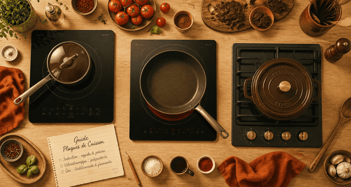 Meilleur plaque de cuisson induction gaz vitrocéramique vue d'ensemble