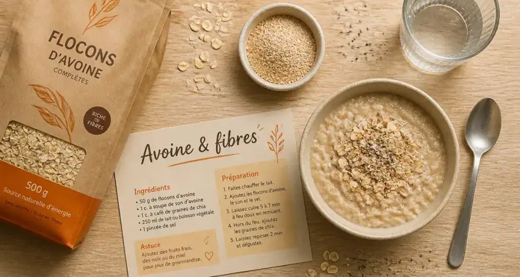 Avoine : bienfaits et mefaits, porridge d’avoine et fibres