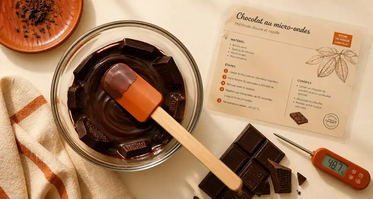 Comment faire fondre du chocolat au micro ondes à 500W, sans grumeaux