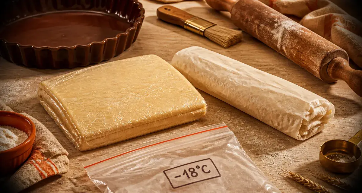 Congeler pate feuilletée sans givre, -18°C