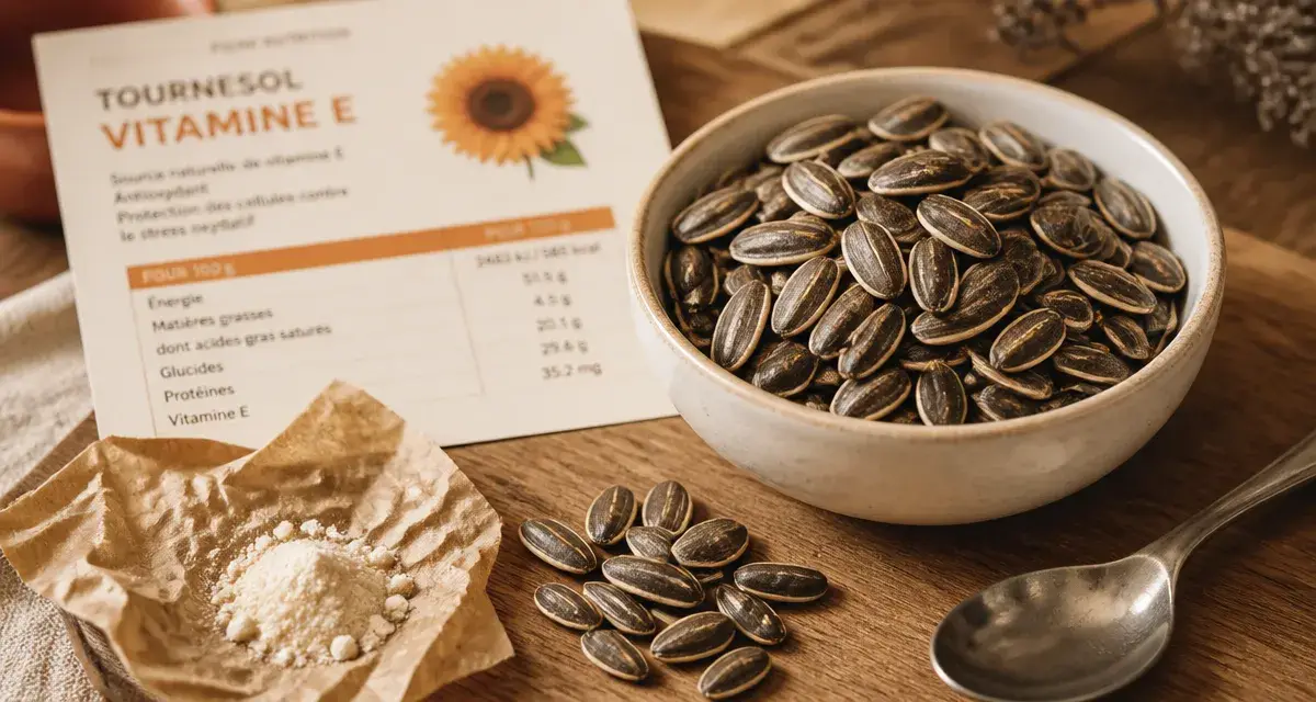 Graine de tournesol : bienfaits vitamine E pour le cœur
