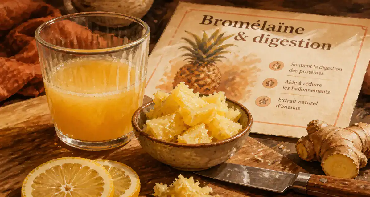 Jus d'ananas bienfaits et bromélaïne : digestion naturelle