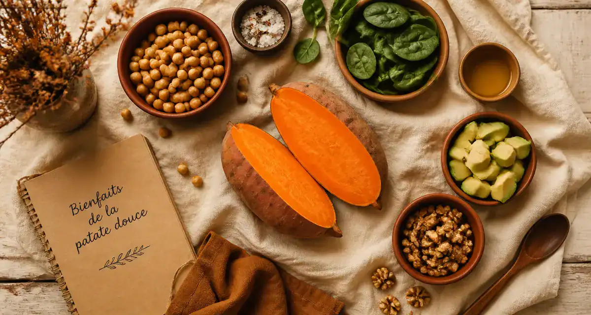les 5 bienfaits de la patate douce en image