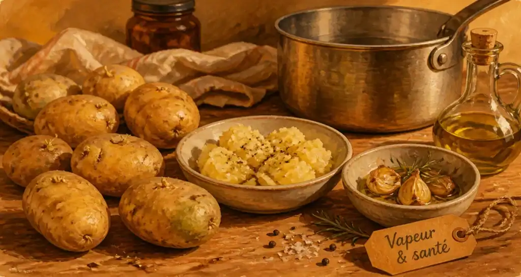 Pomme de terre bienfaits et mefaits, vapeur & santé