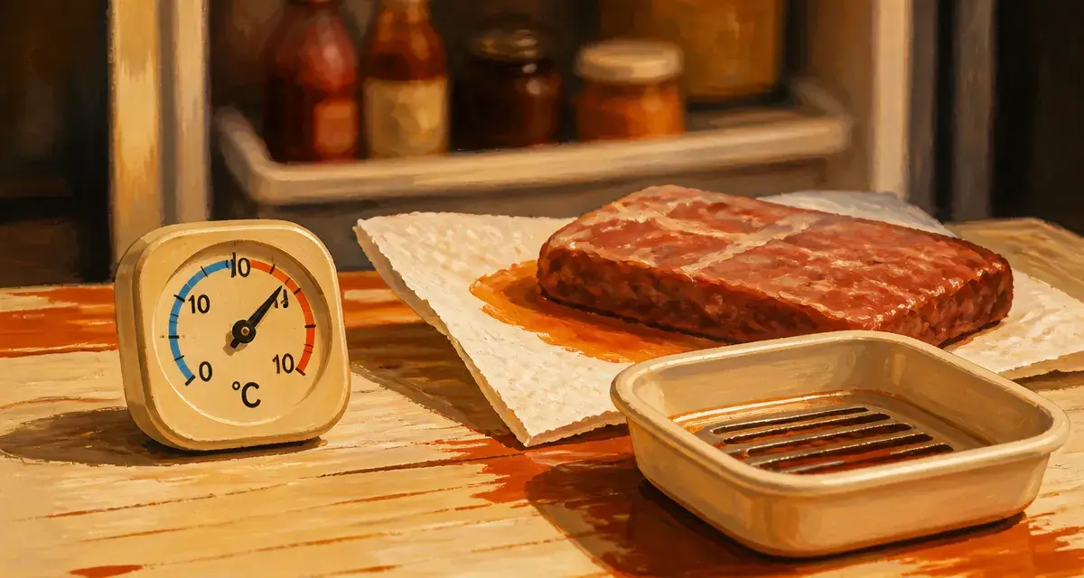 Produit décongelé au frigo à 4°C : combien de temps