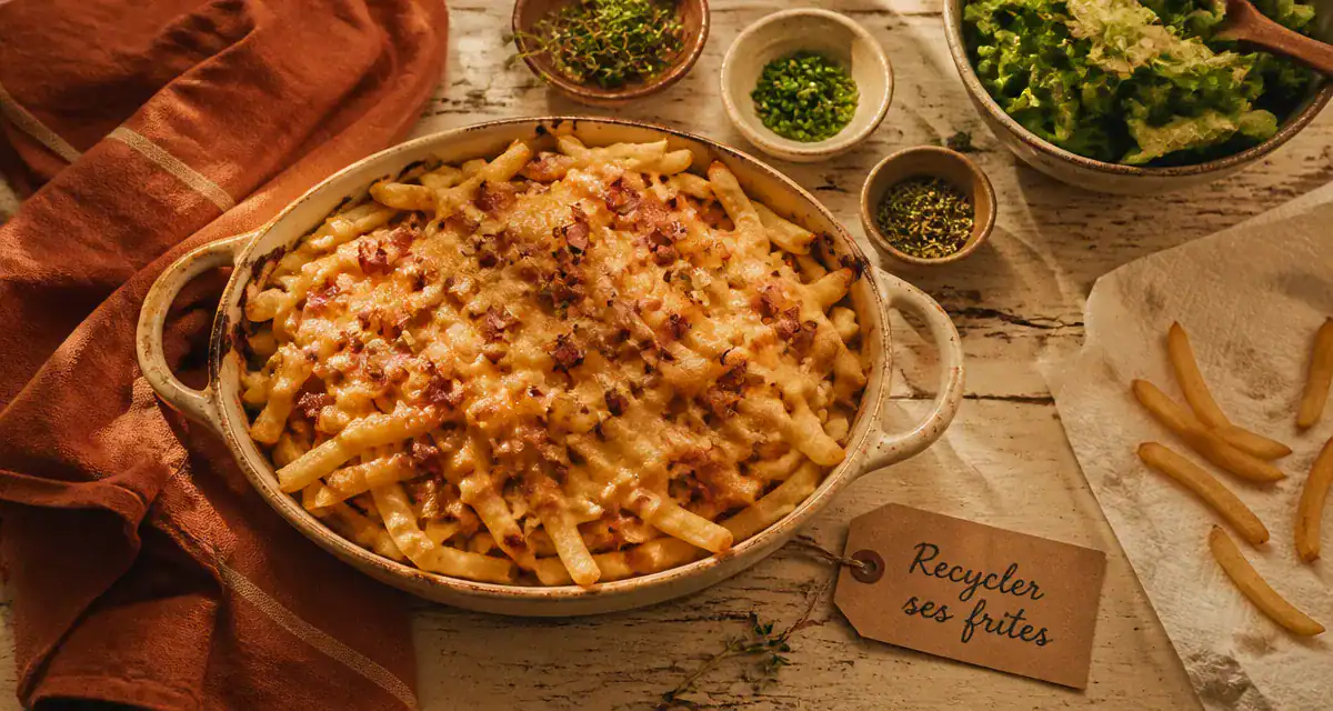 que faire avec des frites froides gratinées recette anti-gaspillage