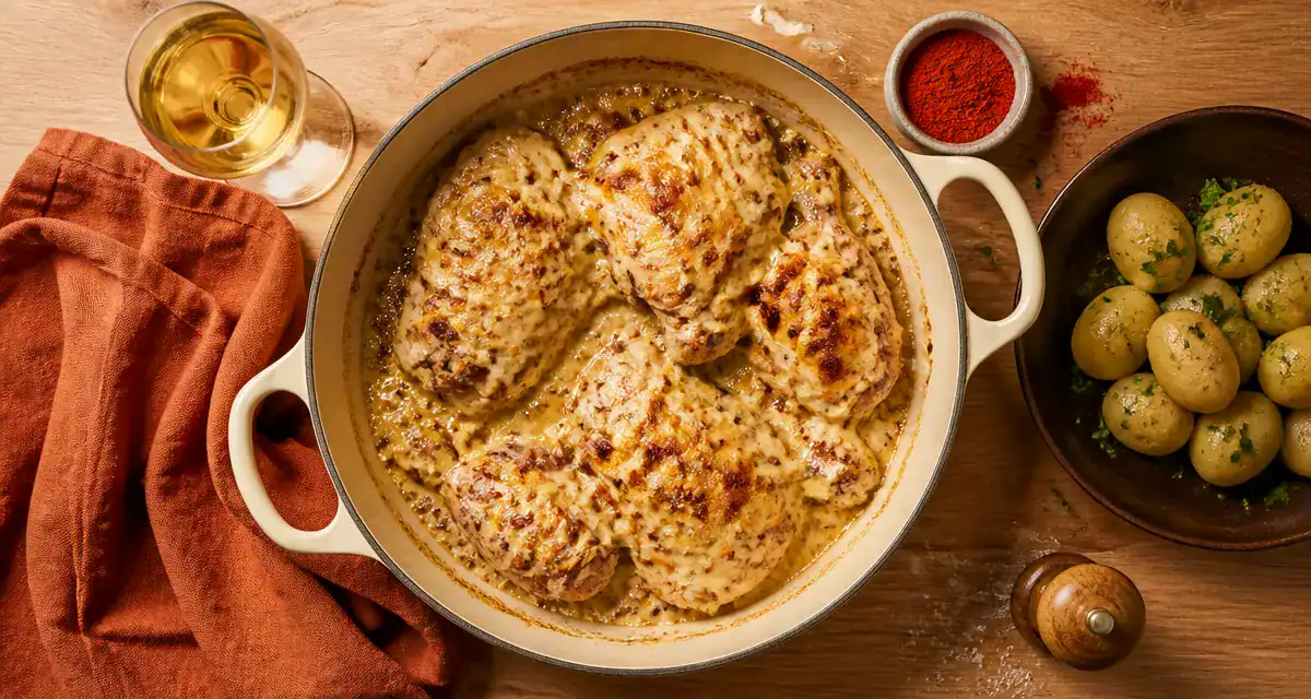 recette poulet gaston gérard cyril lignac gratin en cocotte