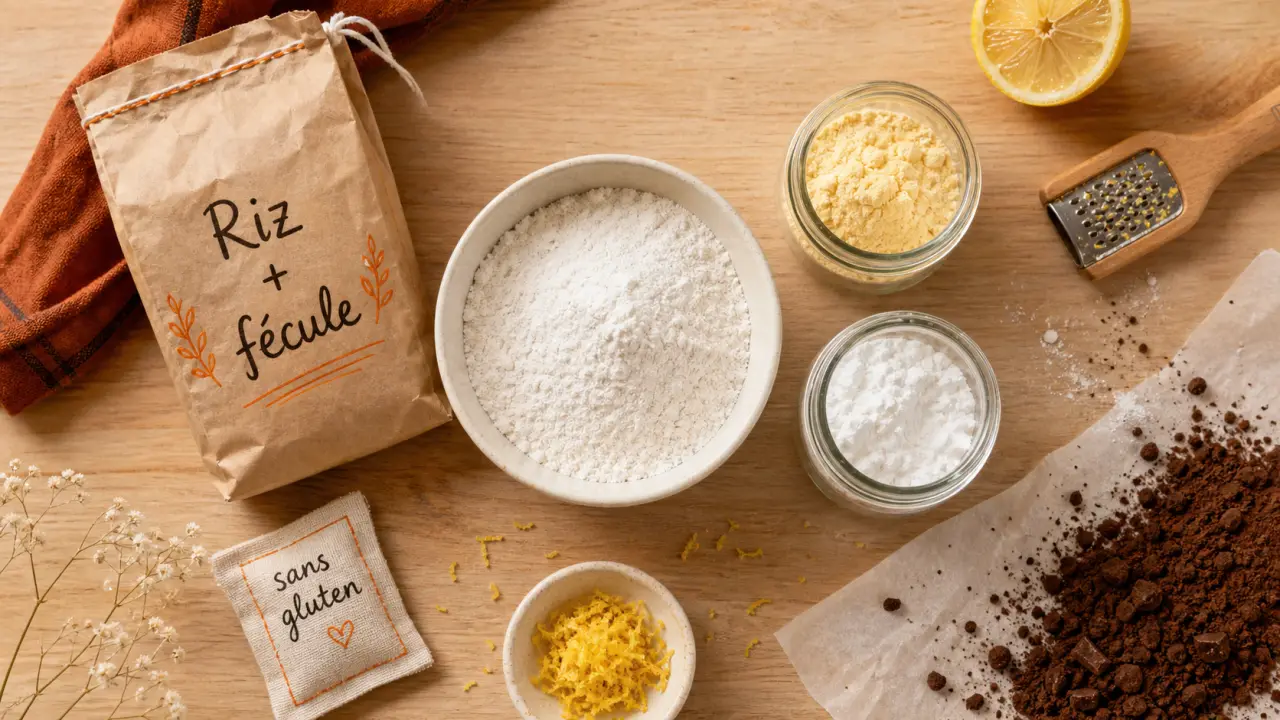 Quelle farine sans gluten pour gâteau : farine de riz et maïs, sarrasin