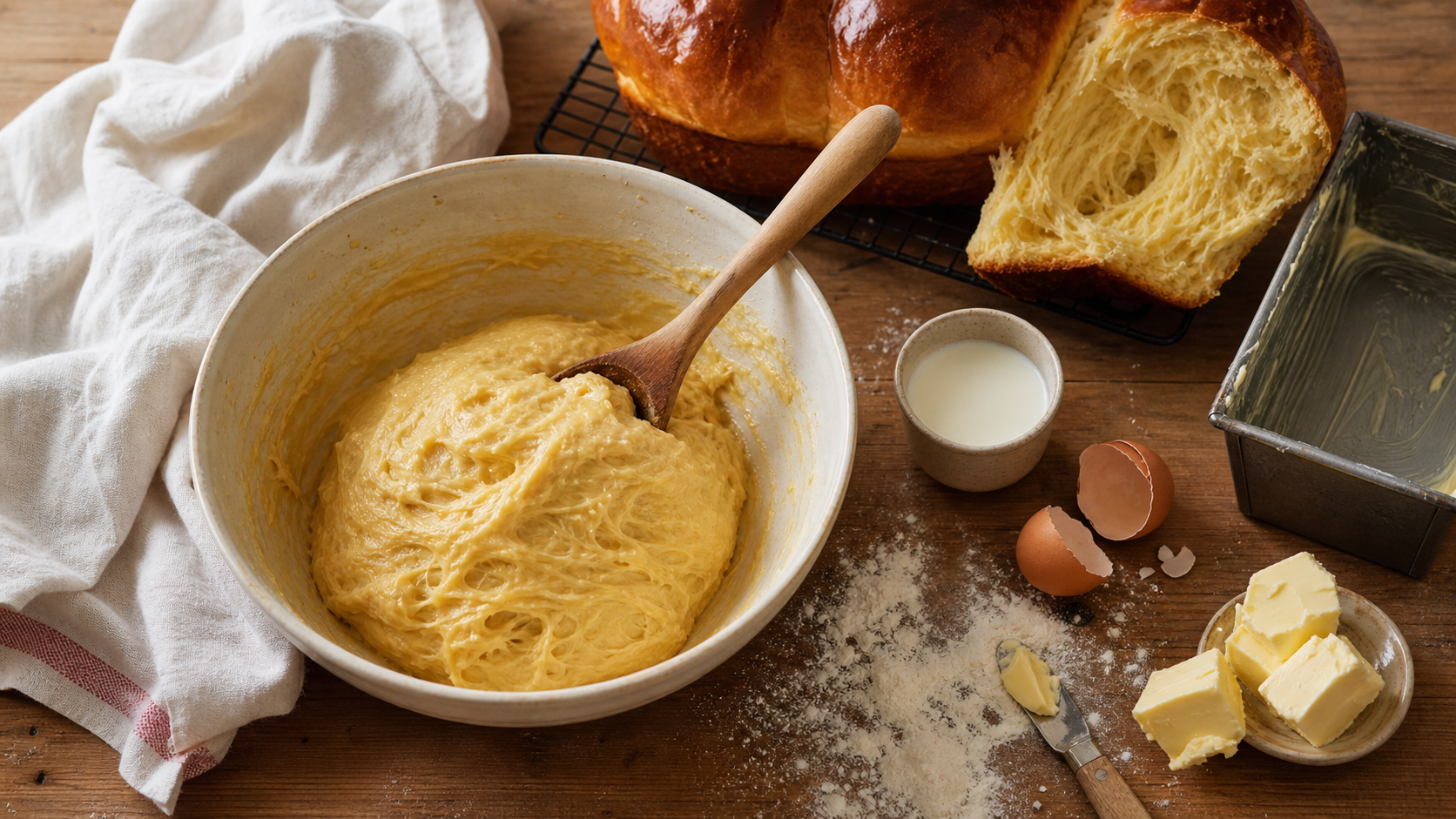 Recette brioche facile sans machine : brioche maison moelleuse