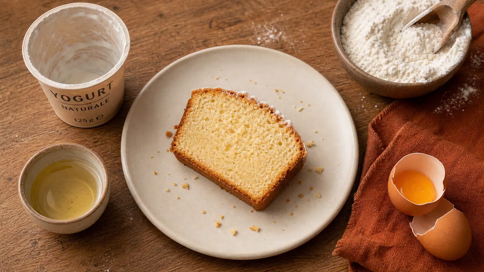 Un gateau avec un oeuf : gâteau au yaourt moelleux, simple et rapide