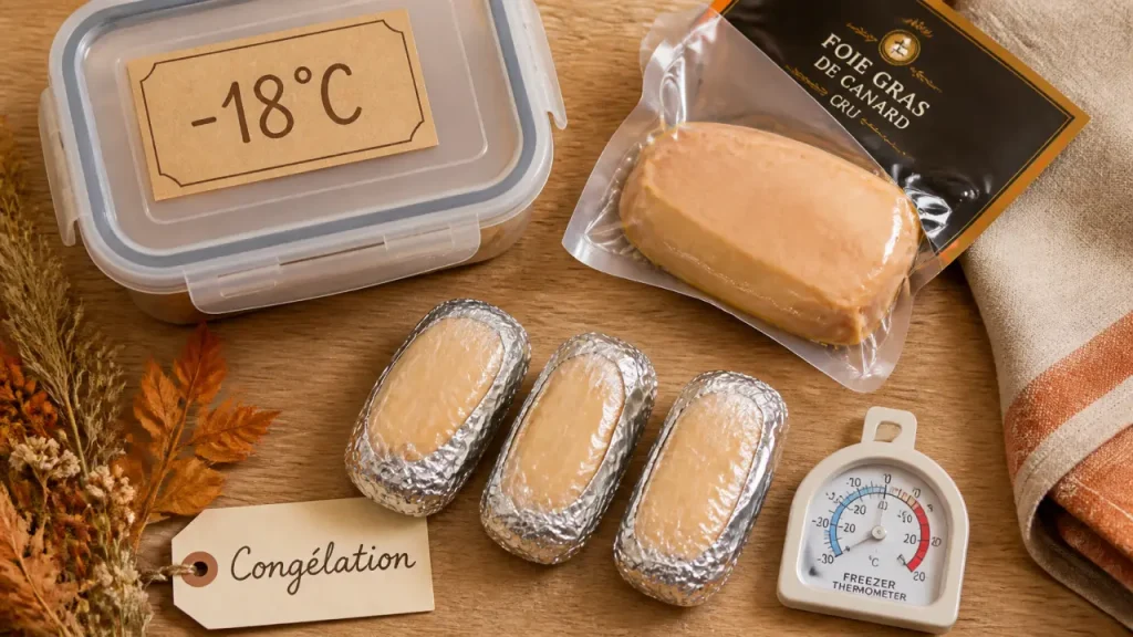 Congeler le foie gras sans l’abîmer : sous vide, -18 °C et décongélation lente