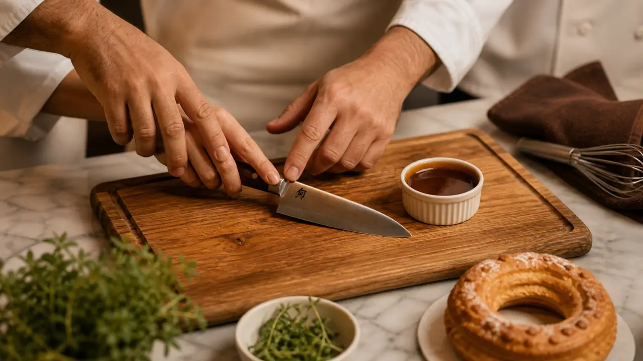 Cours de cuisine au Ritz : chef guide un cours privé sur mesure