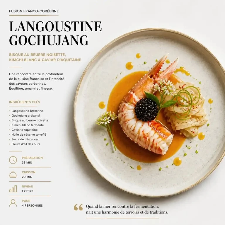 Plat signature d'un cours de cuisine Pierre Sang