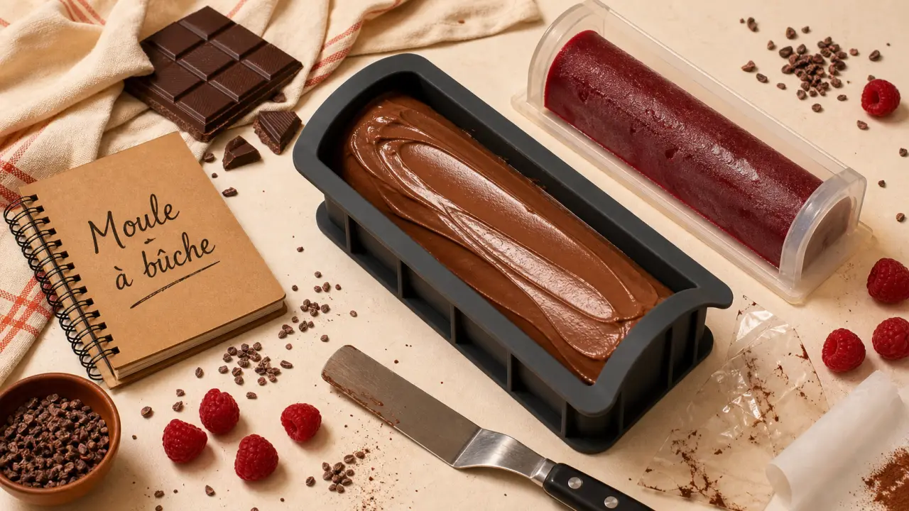 Moule à buche de noel en silicone, inox ou insert