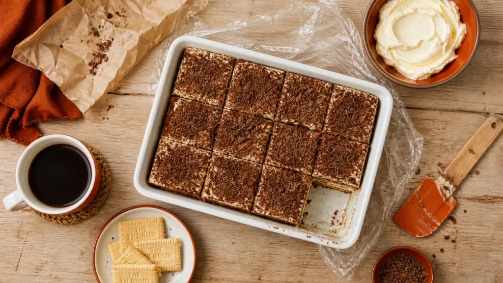 Gâteau Thé Brun : café froid, couches nettes et 6 heures de repos