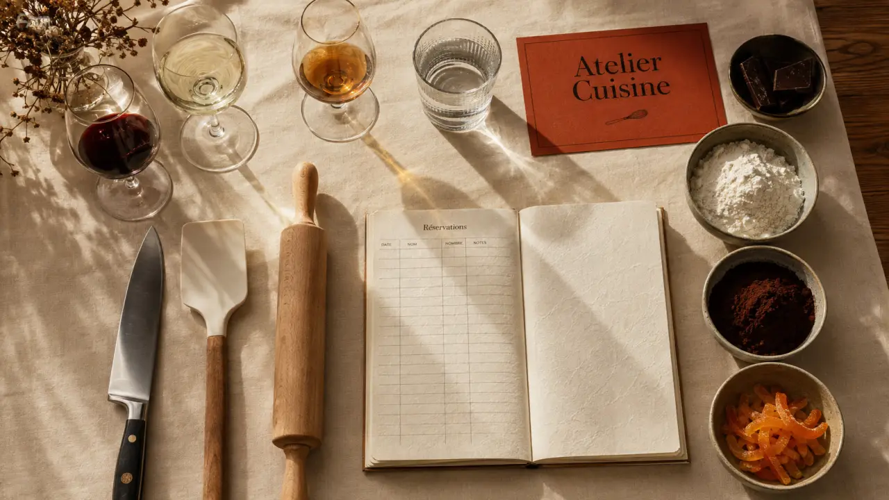 Cours de cuisine Ducasse : atelier 2h et demi-journée sur table de cuisine