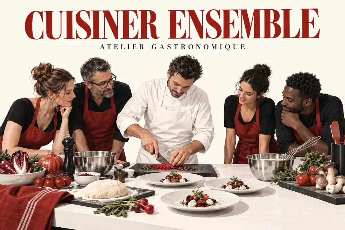 Cours de cuisine à Limoges dans un atelier convivial avec un chef