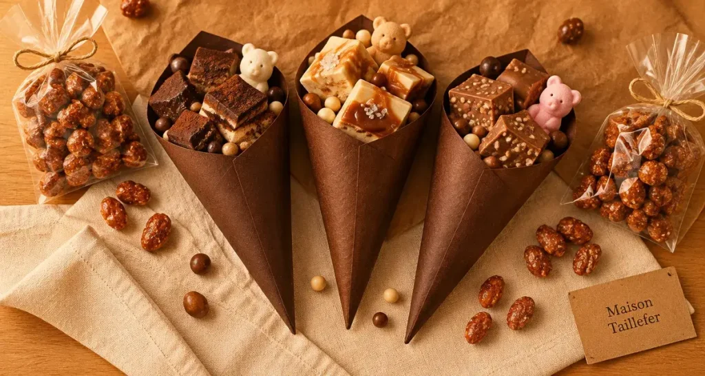 Maison Taillefer propose 8 chocolats, des recettes intenses aux confiseries croustillantes