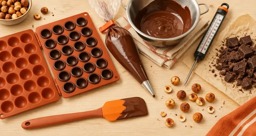 Petits chocolats maison : 25 bouchées brillantes prêtes en 45 minutes