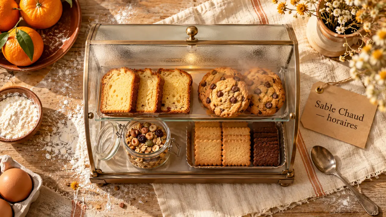 Sable chaud - pâtisserie créative à Capbreton, vitrine de pâtisserie